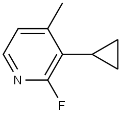 3-Cyclopropyl-2-fluoro-4-methylpyridine Struktur