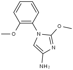 2-methoxy-1-(2-methoxyphenyl)-1H-imidazol-4-amine Structure