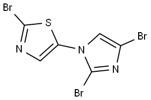 2-bromo-5-(2,4-dibromo-1H-imidazol-1-yl)thiazole|