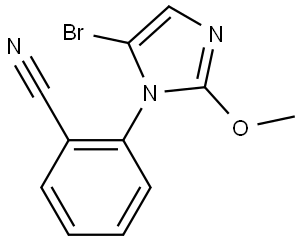 2-(5-bromo-2-methoxy-1H-imidazol-1-yl)benzonitrile Structure