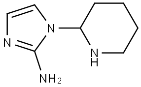 1-(piperidin-2-yl)-1H-imidazol-2-amine Structure