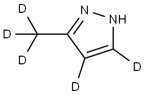3-(methyl-d3)-1H-pyrazole-4,5-d2 Structure