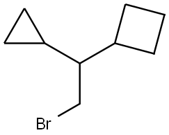 (2-Bromo-1-cyclopropylethyl)cyclobutane Struktur