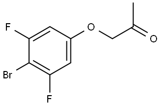 1-(4-Bromo-3,5-difluorophenoxy)-2-propanone 结构式