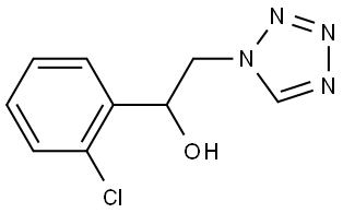 1-(2-chlorophenyl)-2-(1,2,3,4-tetraazol-1-yl)ethane-1-ol Structure