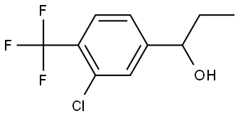 1-(3-chloro-4-(trifluoromethyl)phenyl)propan-1-ol Structure