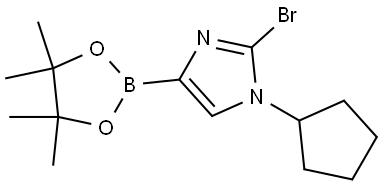 2-bromo-1-cyclopentyl-4-(4,4,5,5-tetramethyl-1,3,2-dioxaborolan-2-yl)-1H-imidazole