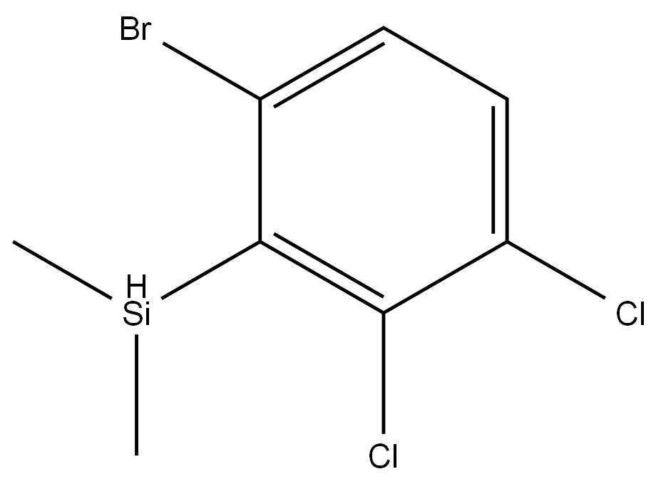 1-Bromo-3,4-dichloro-2-(dimethylsilyl)benzene,2305711-53-7,结构式