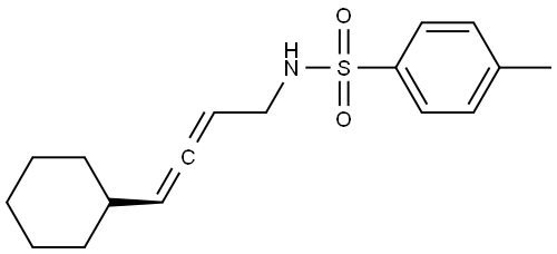 (S)-N-(4-cyclohexylbuta-2,3-dien-1-yl)-4-methylbenzenesulfonamide,2305988-38-7,结构式