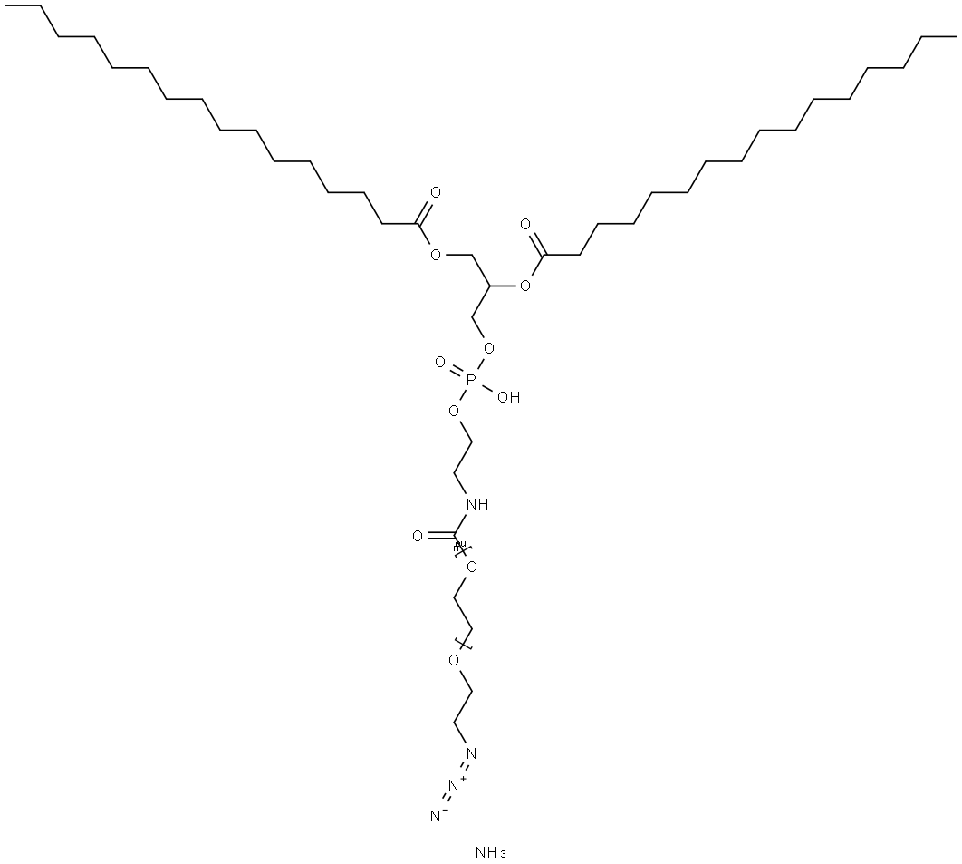 DPPE-PEG(2000) Azide Struktur