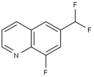 6-(Difluoromethyl)-8-fluoroquinoline Struktur