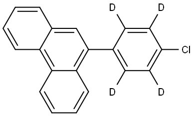 Phenanthrene, 9-(4-chlorophenyl-2,3,5,6-d4)- Struktur