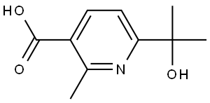 6-(2-Hydroxypropan-2-yl)-2-methylnicotinic acid Struktur
