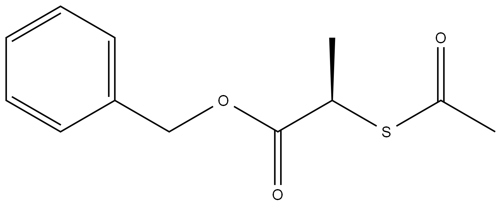 (R)-benzyl 2-(acetylthio)propanoate Structure