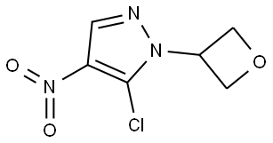 5-Chloro-4-nitro-1-(oxetan-3-yl)-1H-pyrazole Struktur