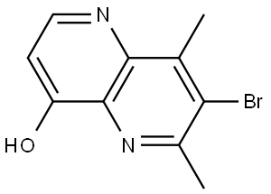 7-bromo-6,8-dimethyl-1,5-naphthyridin-4-ol Structure