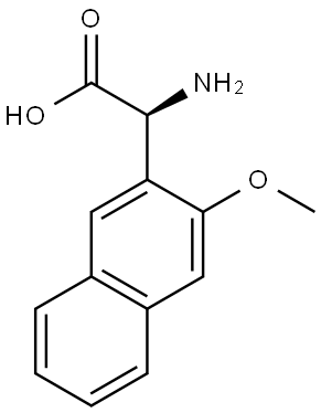 (2S)-2-AMINO-2-(3-METHOXYNAPHTHALEN-2-YL)ACETIC ACID Struktur