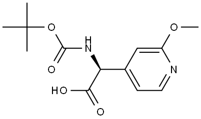 (S)-2-((tert-butoxycarbonyl)amino)-2-(2-methoxypyridin-4-yl)acetic acid Structure