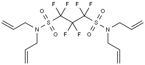 1,1,2,2,3,3-Hexafluoro-N1,N1,N3,N3-tetra-2-propen-1-yl-1,3-propanedisulfonamide Structure