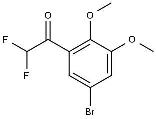 1-(5-bromo-2,3-dimethoxyphenyl)-2,2-difluoroethanone Struktur