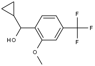 α-Cyclopropyl-2-methoxy-4-(trifluoromethyl)benzenemethanol Structure