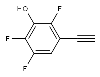 3-乙炔基-2,5,6-三氟苯酚 结构式