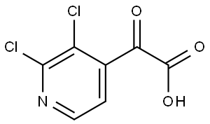 2,3-Dichloro-α-oxo-4-pyridineacetic acid Struktur