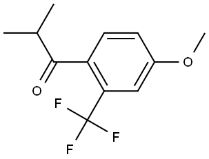 1-(4-methoxy-2-(trifluoromethyl)phenyl)-2-methylpropan-1-one Structure