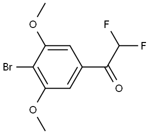 1-(4-bromo-3,5-dimethoxyphenyl)-2,2-difluoroethanone Structure