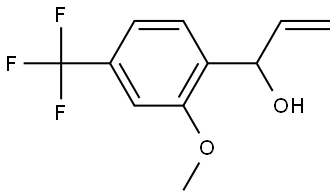 α-Ethenyl-2-methoxy-4-(trifluoromethyl)benzenemethanol 结构式