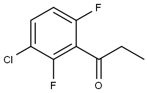 1-(3-Chloro-2,6-difluorophenyl)-1-propanone Structure