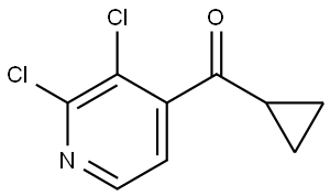 cyclopropyl(2,3-dichloropyridin-4-yl)methanone Struktur