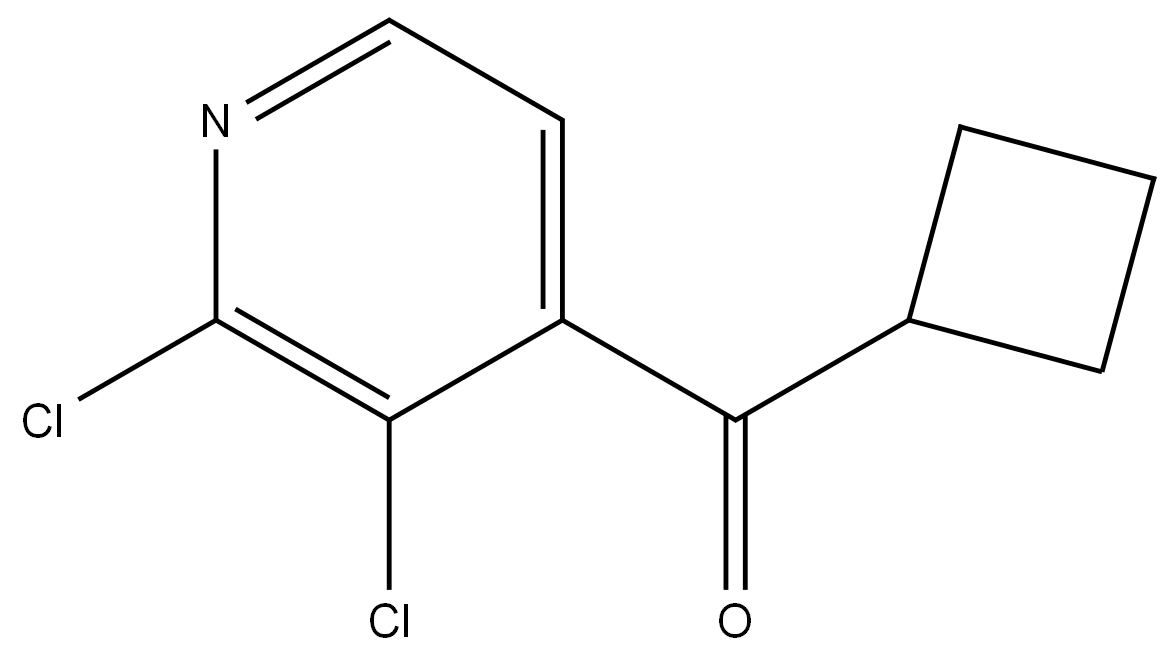 cyclobutyl(2,3-dichloropyridin-4-yl)methanone Structure