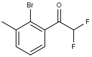 1-(2-bromo-3-methylphenyl)-2,2-difluoroethanone Structure