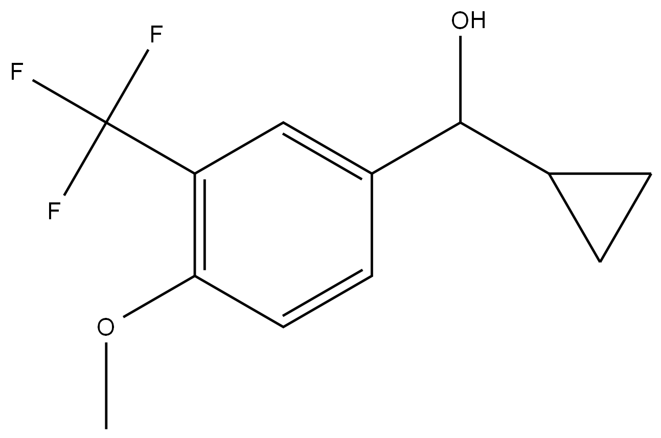 α-Cyclopropyl-4-methoxy-3-(trifluoromethyl)benzenemethanol 结构式