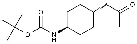 ((1R,4R)-4-(2-氧丙基)环己基)氨基甲酸叔丁酯,2354434-91-4,结构式