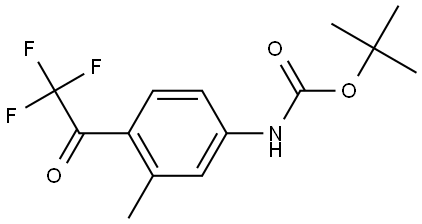 TERT-BUTYL (3-METHYL-4-(2,2,2-TRIFLUOROACETYL)PHENYL)CARB, 2354747-82-1, 结构式