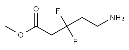 Methyl 5-amino-3,3-difluoropentanoate Structure