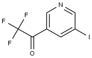 2,2,2-Trifluoro-1-(5-iodopyridin-3-yl)ethanone 结构式
