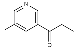 1-(5-Iodo-3-pyridinyl)-1-propanone Struktur