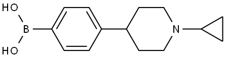 Boronic acid, B-[4-(1-cyclopropyl-4-piperidinyl)phenyl]- Structure