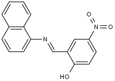 2-(NAPHTHALEN-1-YLIMINOMETHYL)-4-NITRO-PHENOL Struktur
