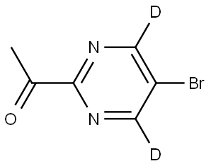 1-(5-bromopyrimidin-2-yl-4,6-d2)ethan-1-one Structure