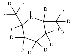 2,6-bis(methyl-d3)piperidine-2,3,3,4,4,5,5,6-d8 Structure
