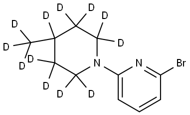 2-bromo-6-(4-(methyl-d3)piperidin-1-yl-2,2,3,3,4,5,5,6,6-d9)pyridine Structure