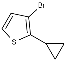 3-bromo-2-cyclopropylthiophene Structure