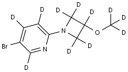 5-bromo-2-(3-(methoxy-d3)azetidin-1-yl-2,2,3,4,4-d5)pyridine-3,4,6-d3|