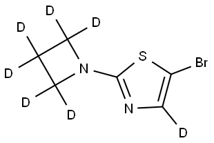 2-(azetidin-1-yl-d6)-5-bromothiazole-4-d|