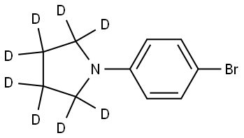 1-(4-bromophenyl)pyrrolidine-2,2,3,3,4,4,5,5-d8 Structure