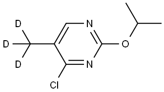 4-chloro-2-isopropoxy-5-(methyl-d3)pyrimidine Structure